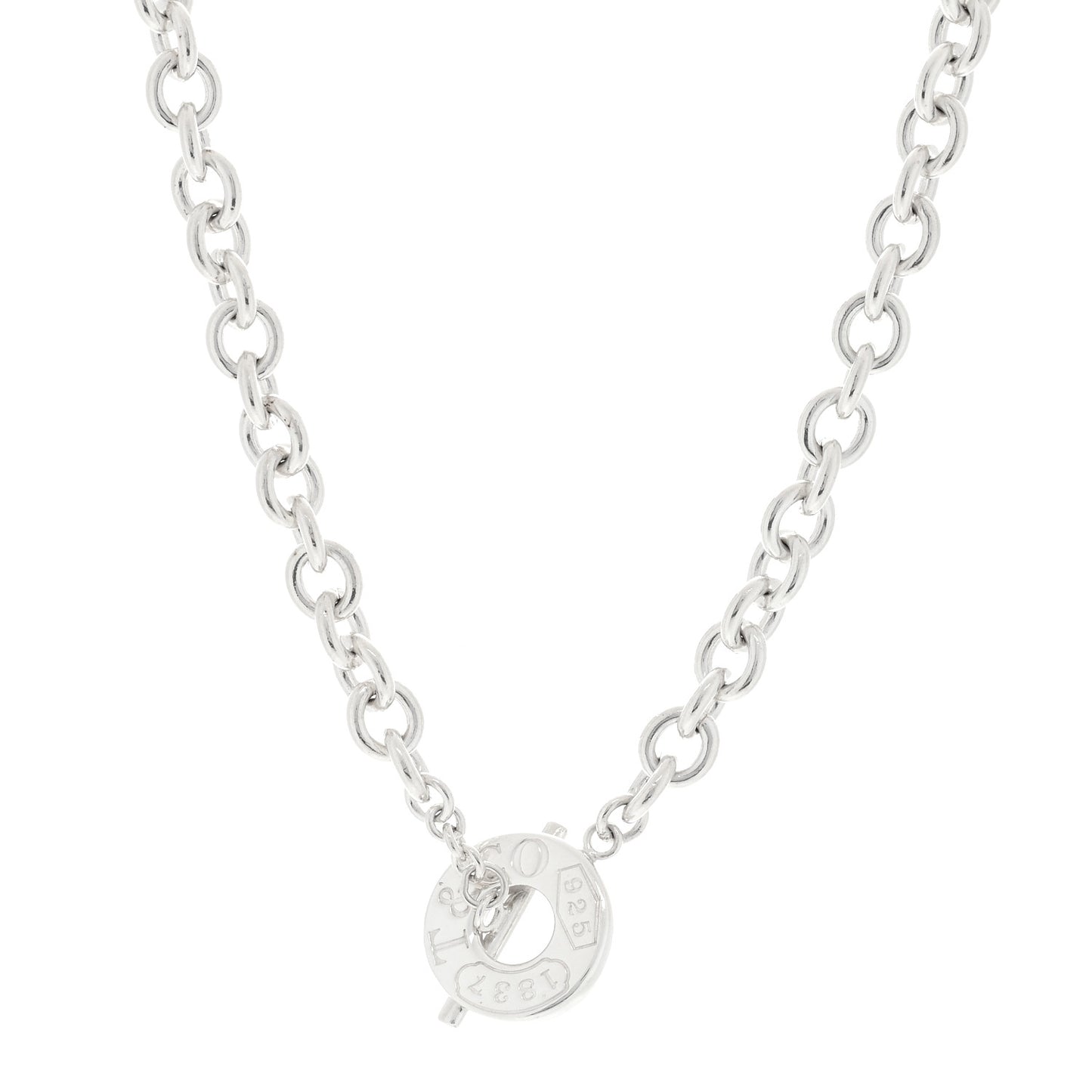 Sterling Silver 1837 Toggle Necklace