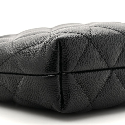Chanel Caviar Quilted Classic Clutch Tote With Chain Black 10 of 11