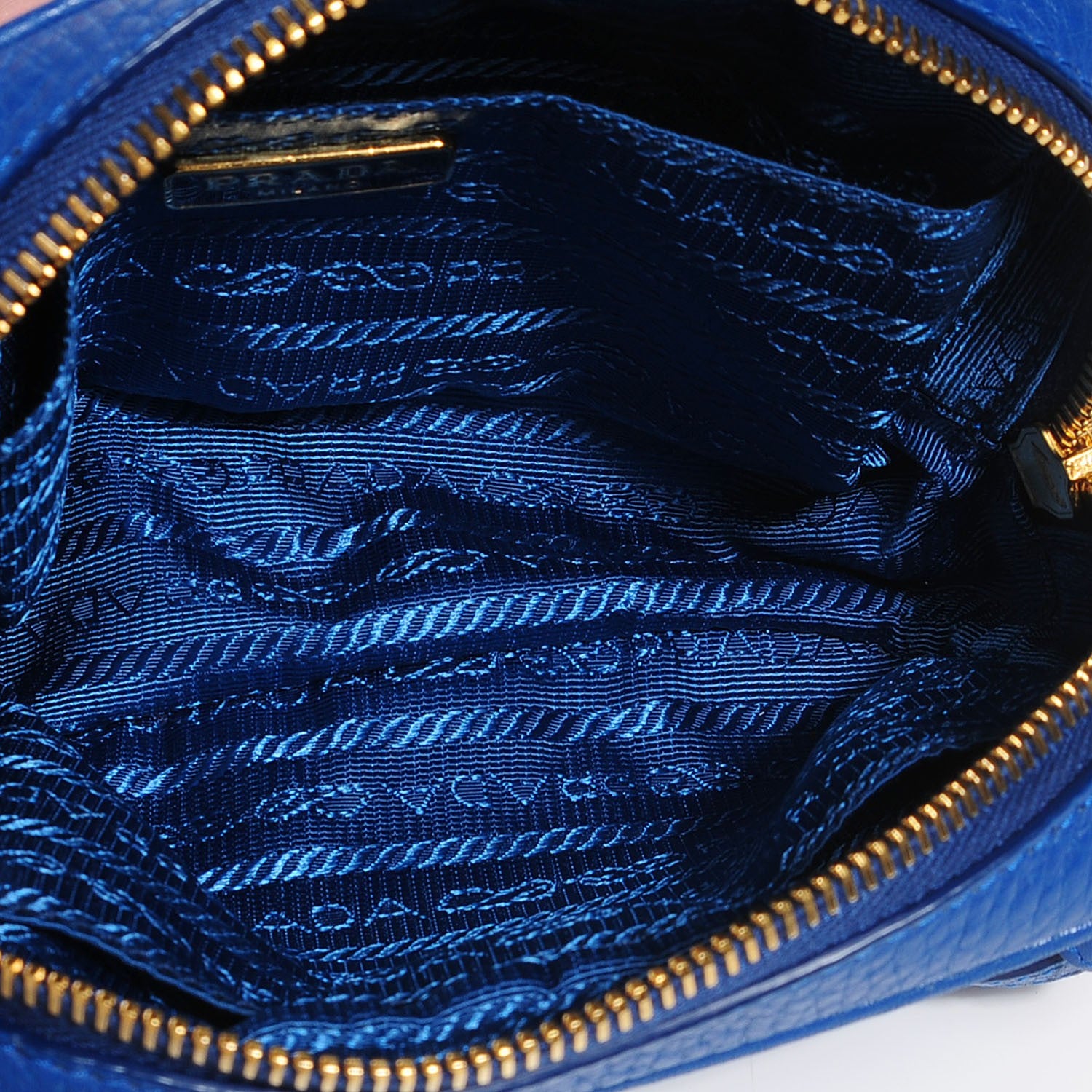 Prada Vitello Daino Mini Camera Crossbody Bag Azzurro 5 of 9