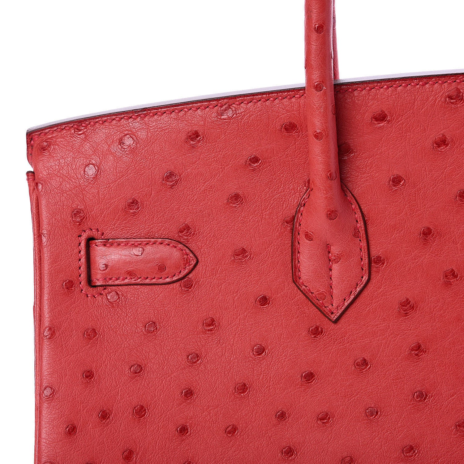 Hermes Ostrich Birkin 35 Rouge Vif 8 of 37