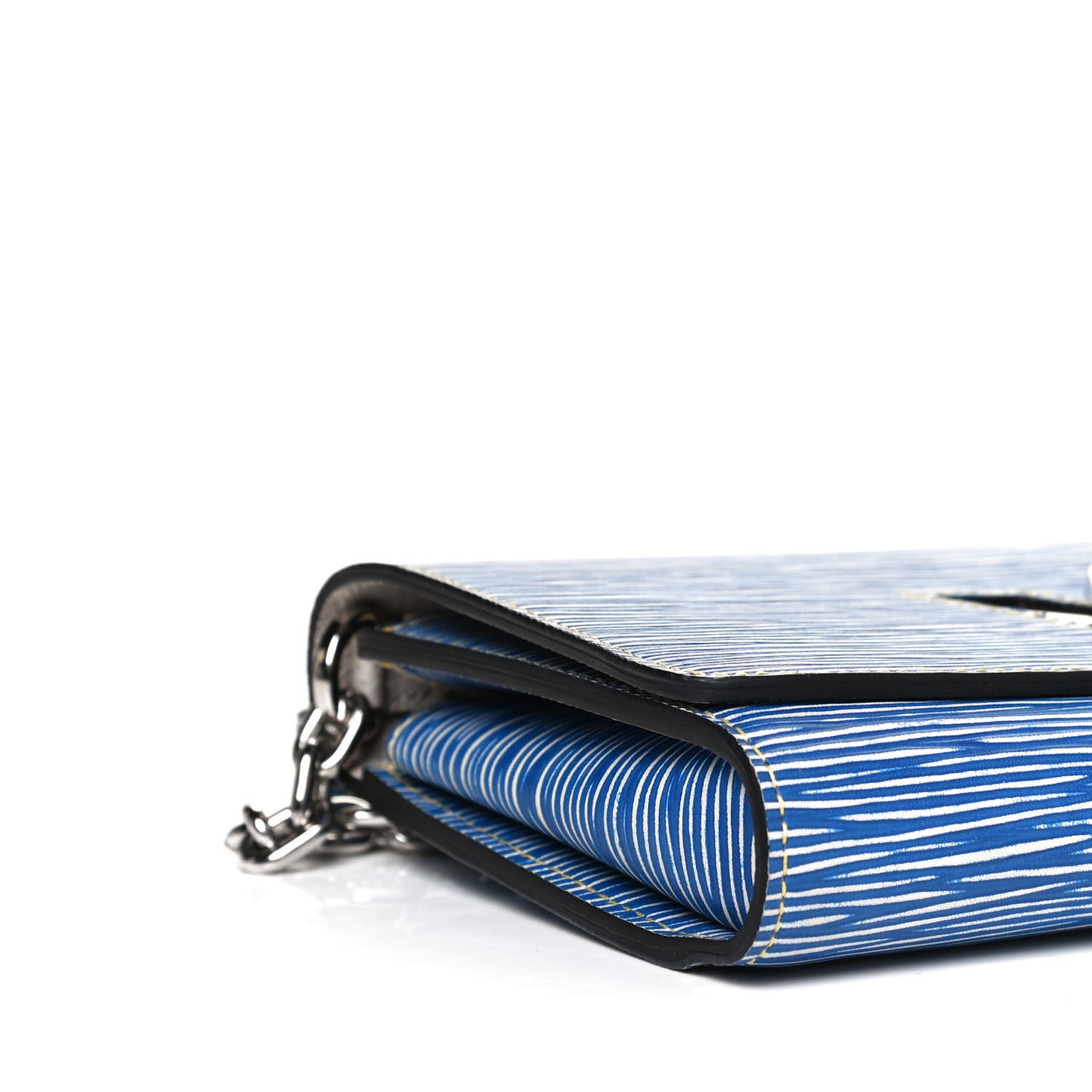 Epi Twist Chain Wallet Denim Light