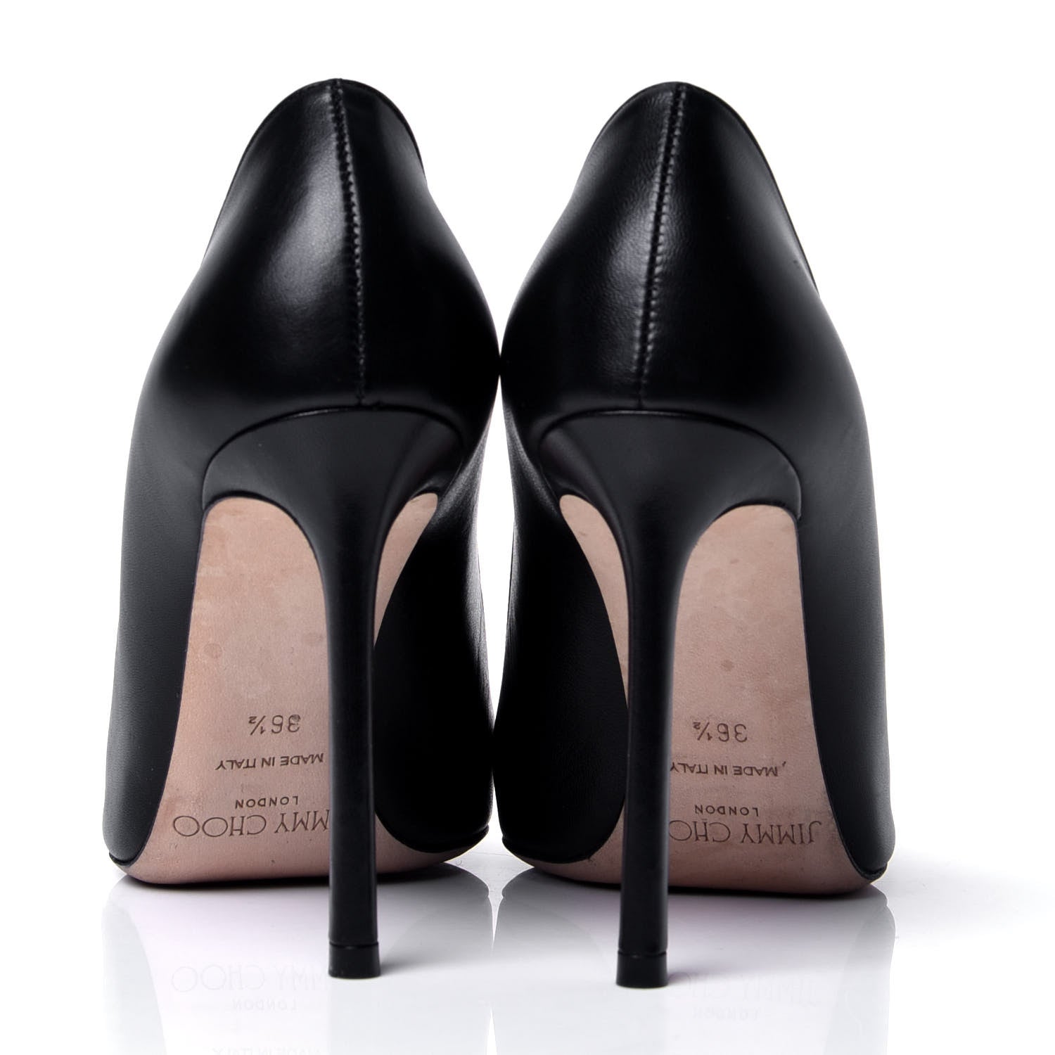 Jimmy Choo Kid Pointy Toe Romy 100 Pumps 36.5 Black 4 of 8