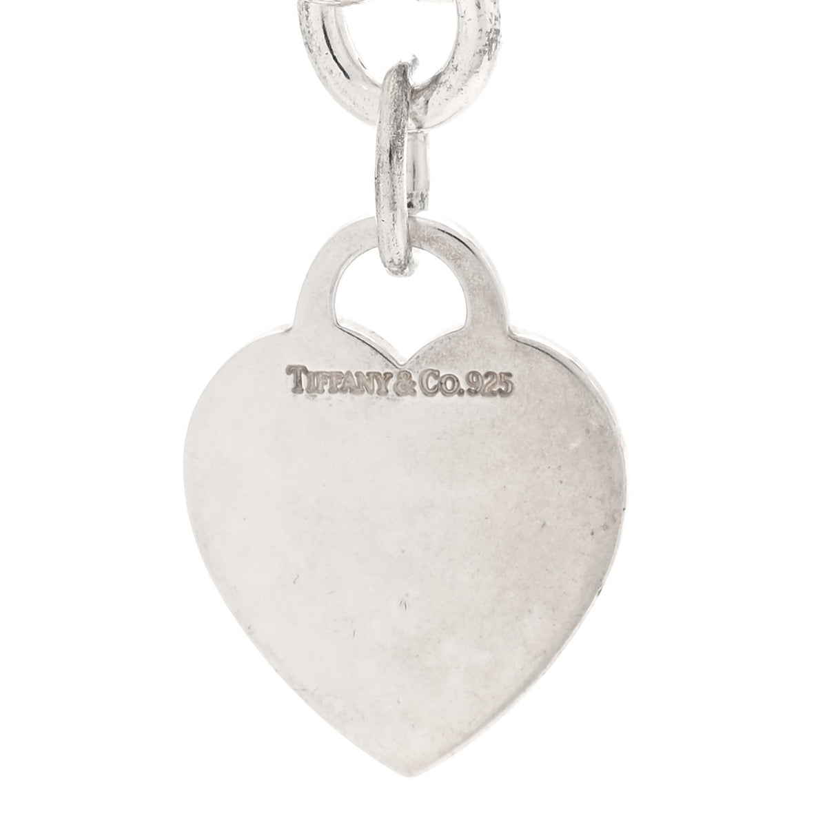 Sterling Silver Heart Tag Necklace