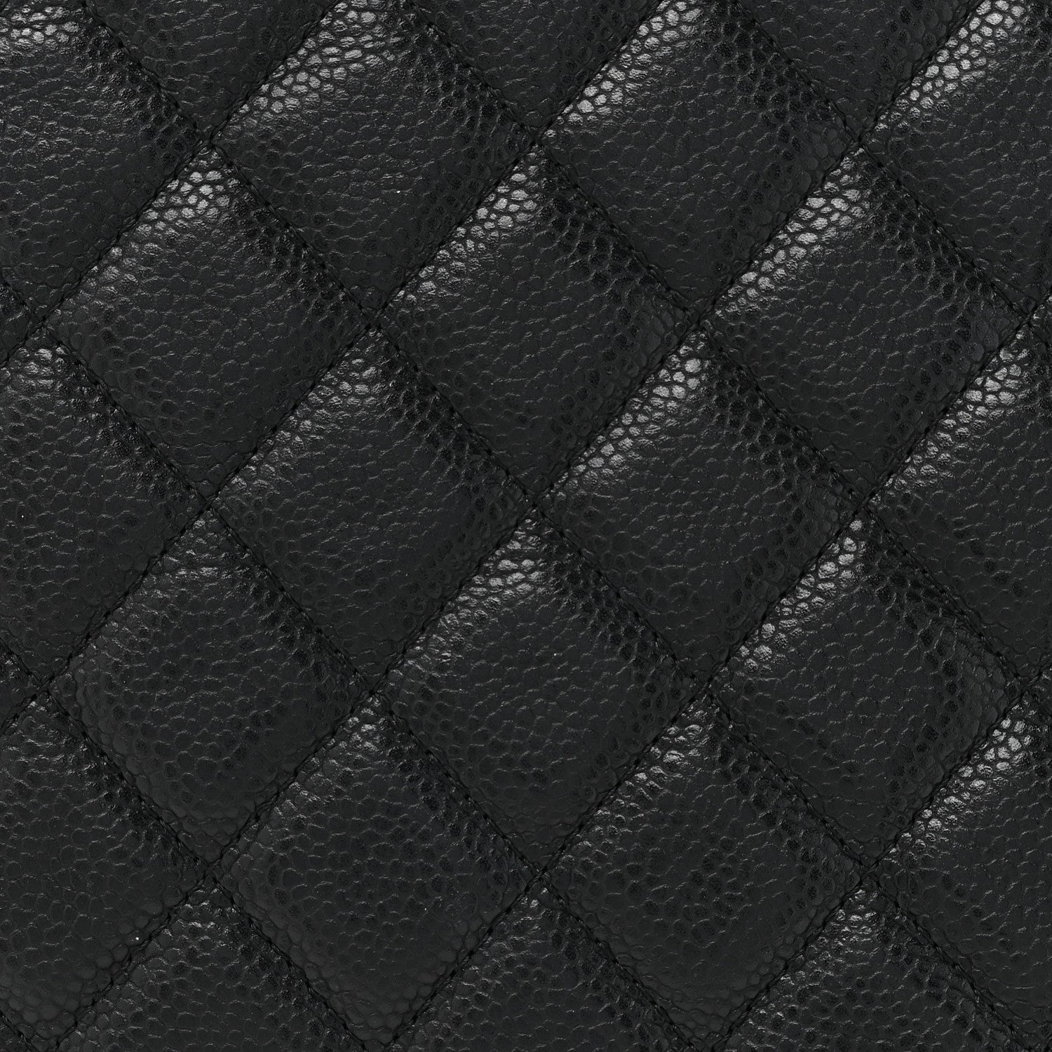 Chanel Caviar Quilted Large Cosmetic Case Black 8 of 9