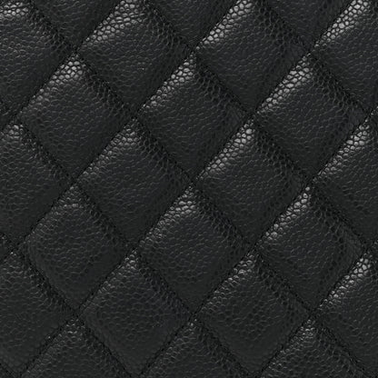 Chanel Caviar Quilted Large Cosmetic Case Black 8 of 9