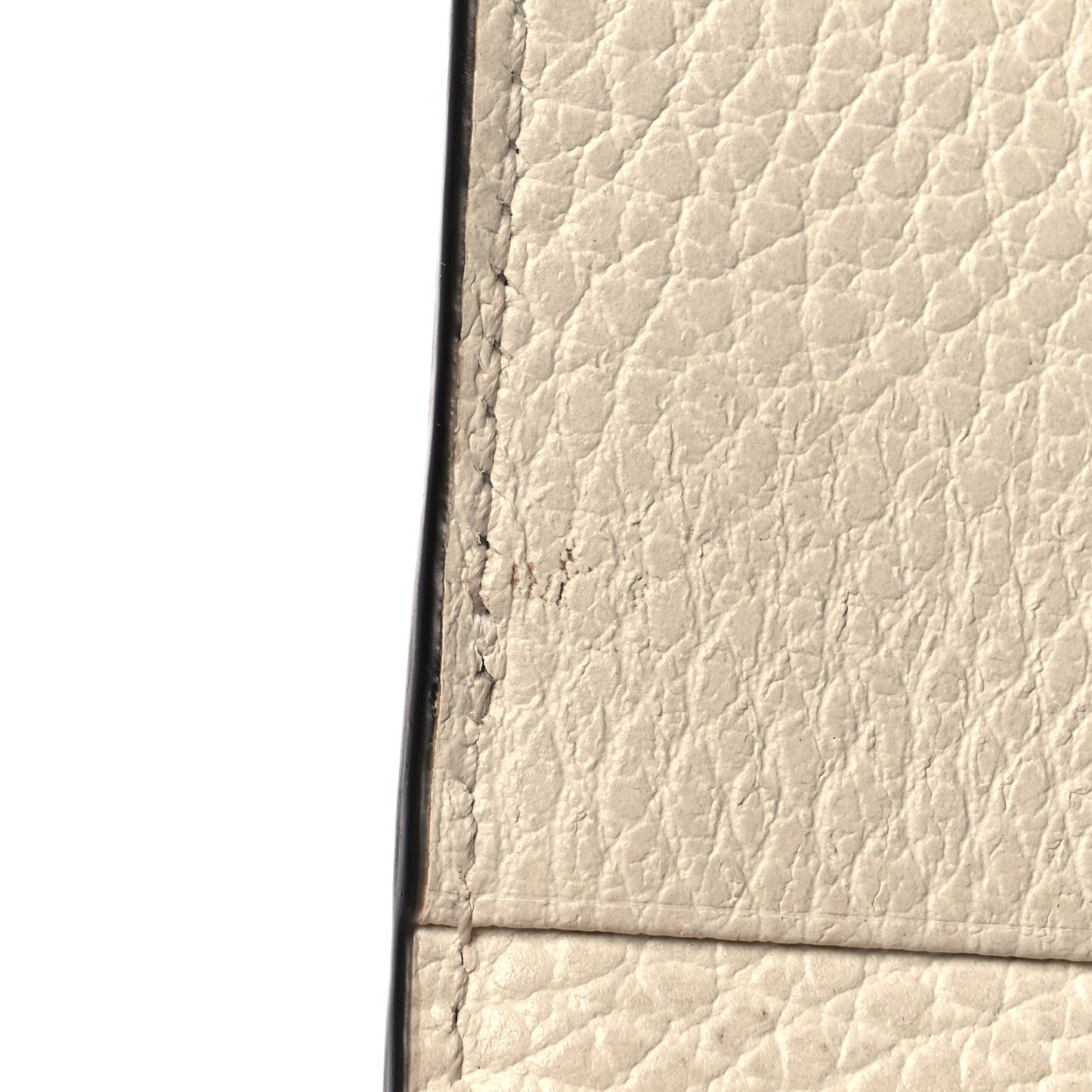 Dollar Calfskin GG Supreme Monogram GG Marmont Card Case Mystic White Beige Ebony