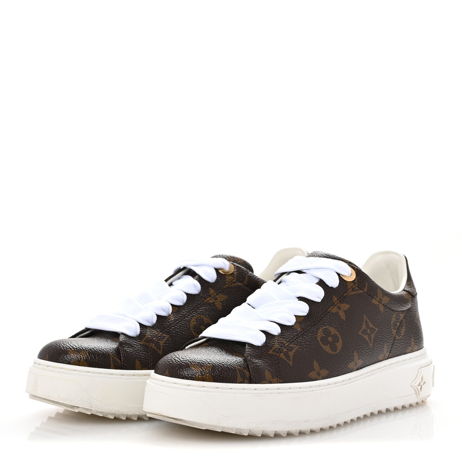 Louis Vuitton Patent Monogram Frontrow Sneakers 37 4 of 9