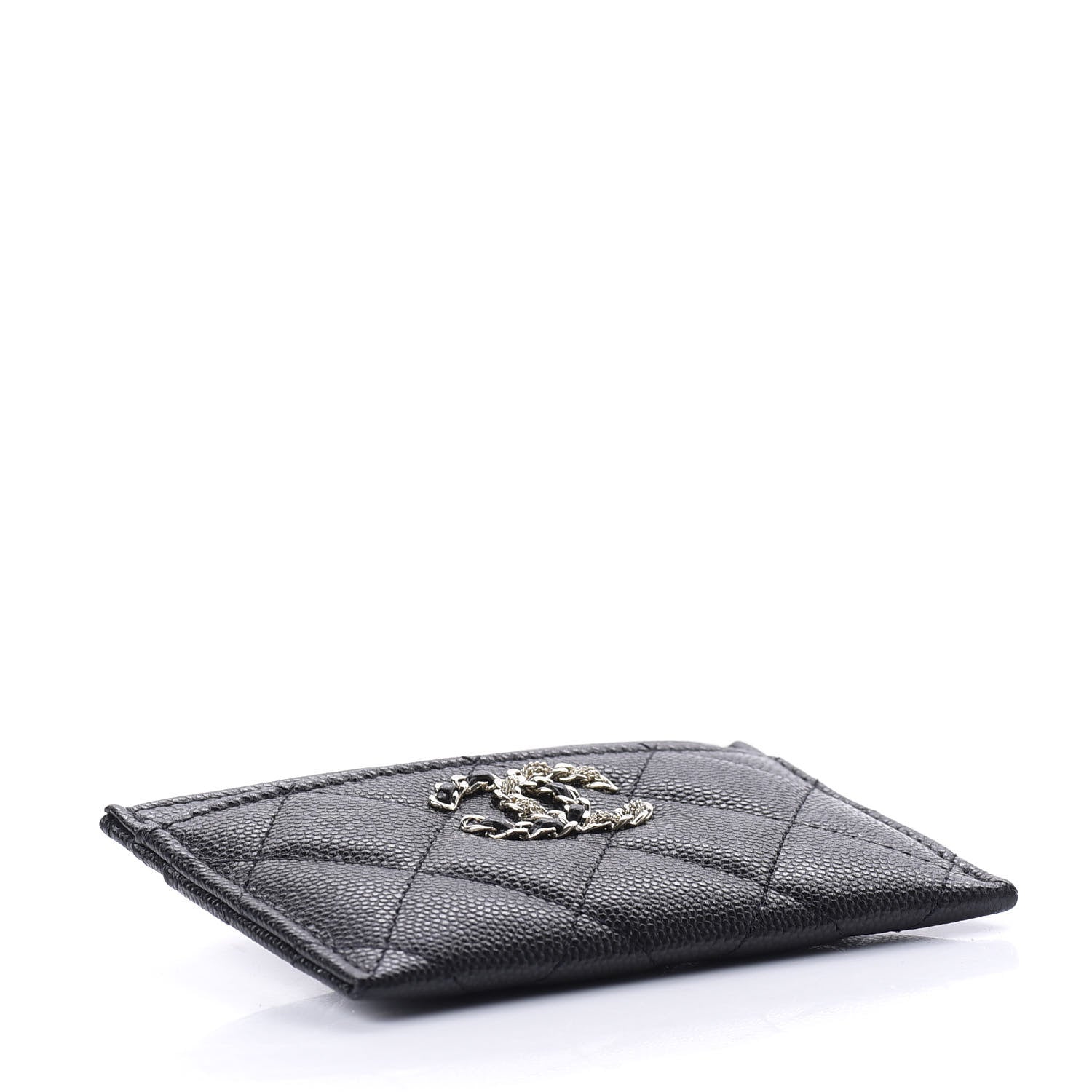 Chanel Caviar Quilted French New Wave Card Holder Black 4 of 9
