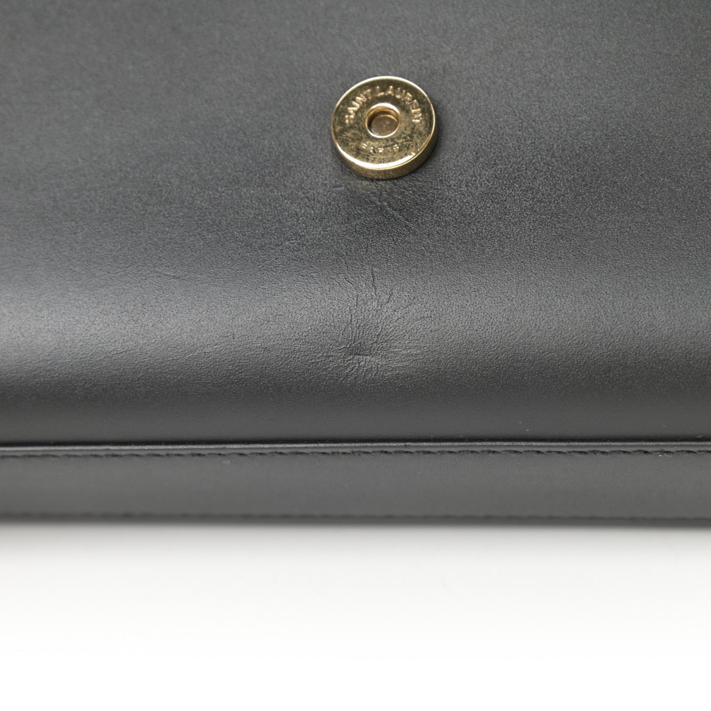 Smooth Calfskin Small Classic Monogram Kate Tassel Satchel Black