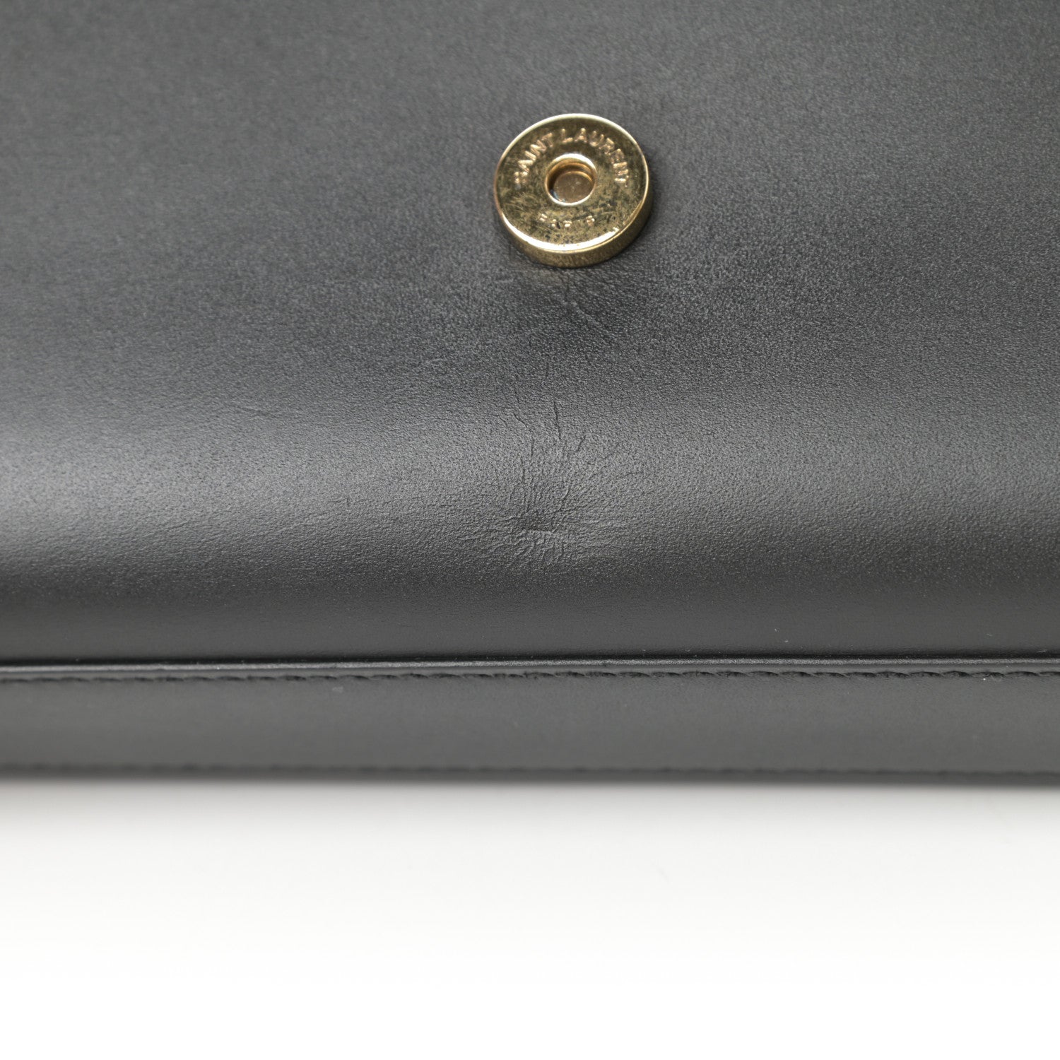 Saint Laurent Smooth Calfskin Small Classic Monogram Kate Tassel Satchel Black 12 of 12