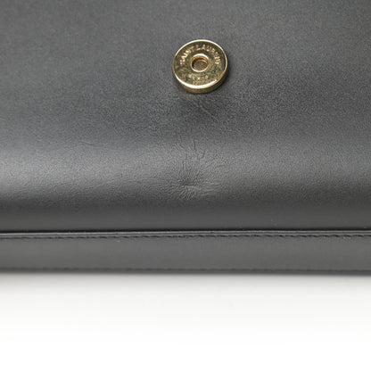 Saint Laurent Smooth Calfskin Small Classic Monogram Kate Tassel Satchel Black 12 of 12