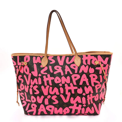 Louis Vuitton Monogram Graffiti Neverfull GM Fuchsia 1 of 12