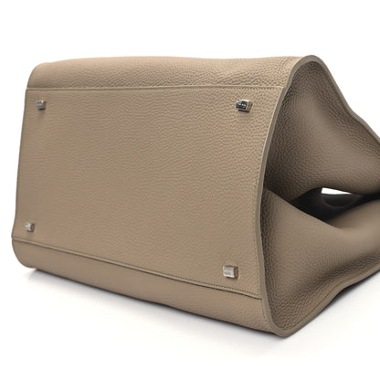 The Row Matte Grained Calfskin Soft Margaux 15 Dark Taupe 9 of 9