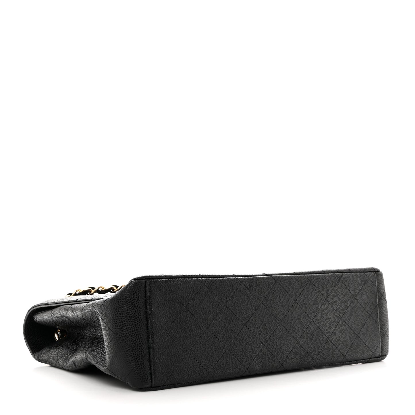 Caviar Quilted Maxi Single Flap Black