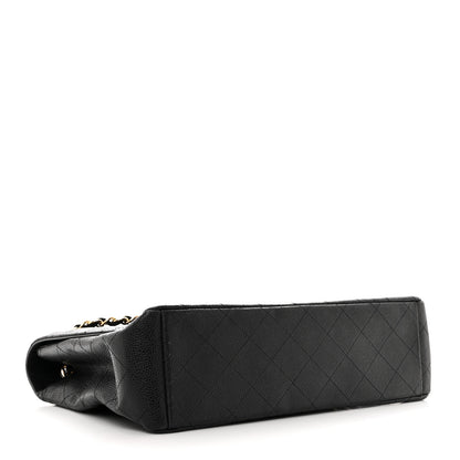Chanel Caviar Quilted Maxi Single Flap Black 4 of 10