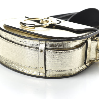 Chloe Metallic Calfskin Small Tess Bag Gold 8 of 10
