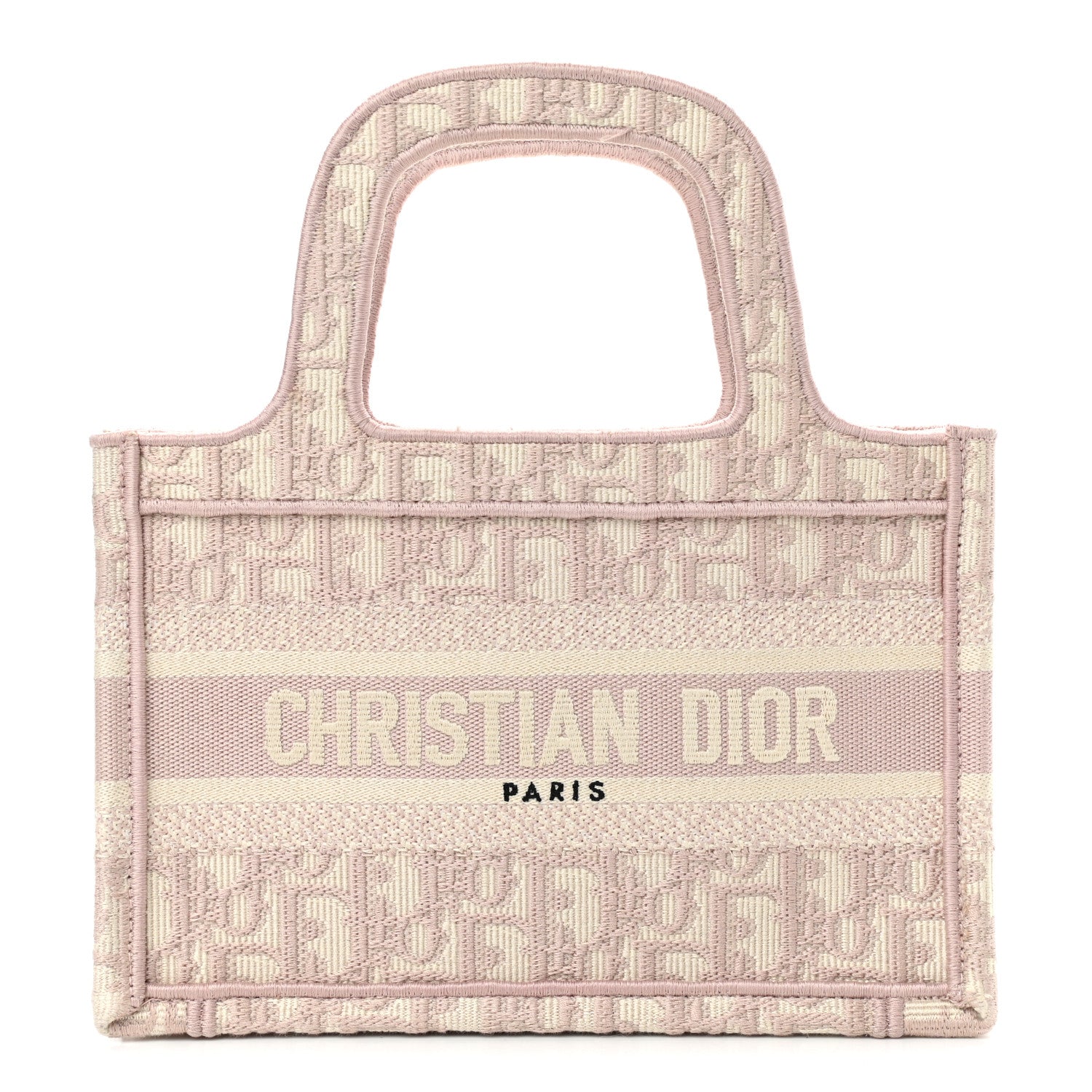 Christian Dior Oblique Mini Book Tote Rose Des Vents Multicolor 1 of 12