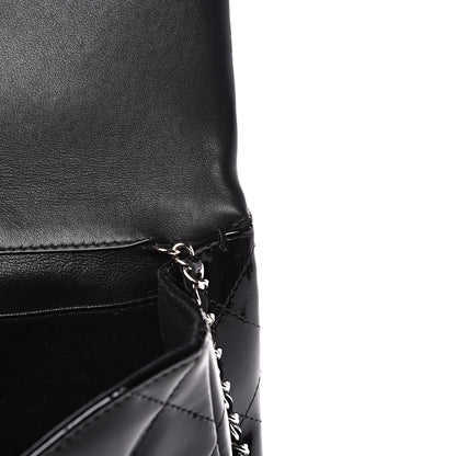 Chanel Patent Quilted Clutch with Chain Flap Black 10 of 10
