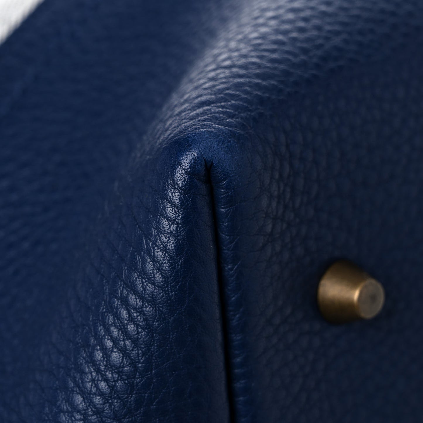 Grainy Calfskin House Check Canvas Heston Crossbody Blue