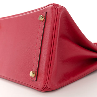 Hermes Epsom BIRKIN 30 Rouge Casaque 10 of 13