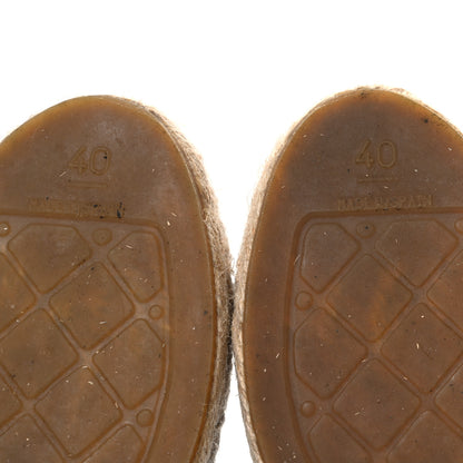 Chanel Lambskin CC Espadrilles 40 Black 8 of 11
