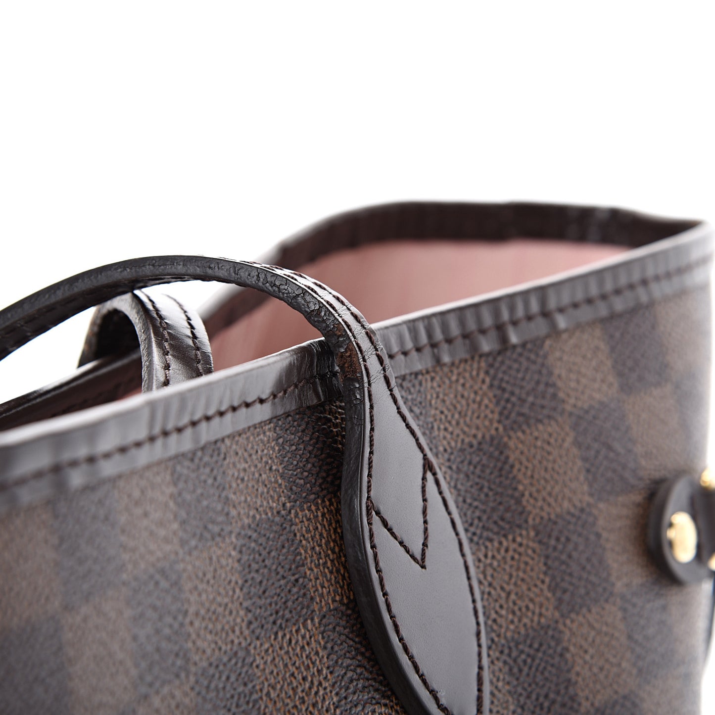 Damier Ebene Neo Neverfull MM Rose Ballerine