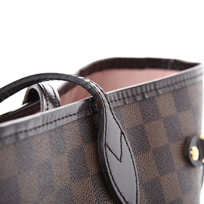 Louis Vuitton Damier Ebene Neo Neverfull MM Rose Ballerine 20 of 21