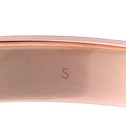 Louis Vuitton Brass Crystal Monogram Nanogram Strass Cuff S Pink Gold 6 of 7