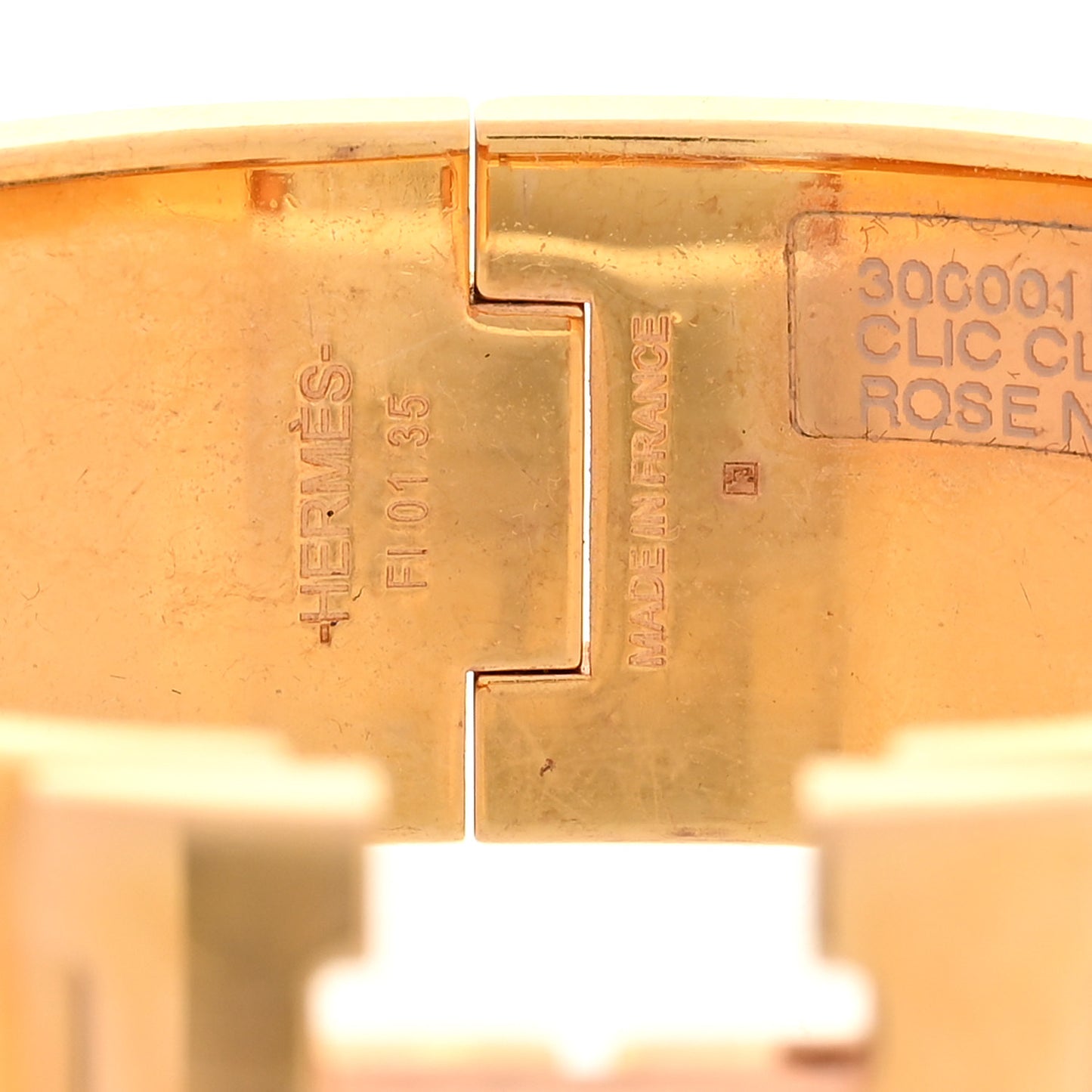 Enamel Wide Clic Clac H Bracelet PM Rose Nacarat