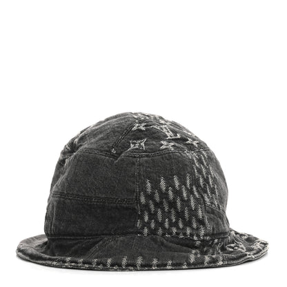 Louis Vuitton x NIGO Monogram Giant Denim Giant Damier Wave Sun Hat 60 Gray 6 of 11