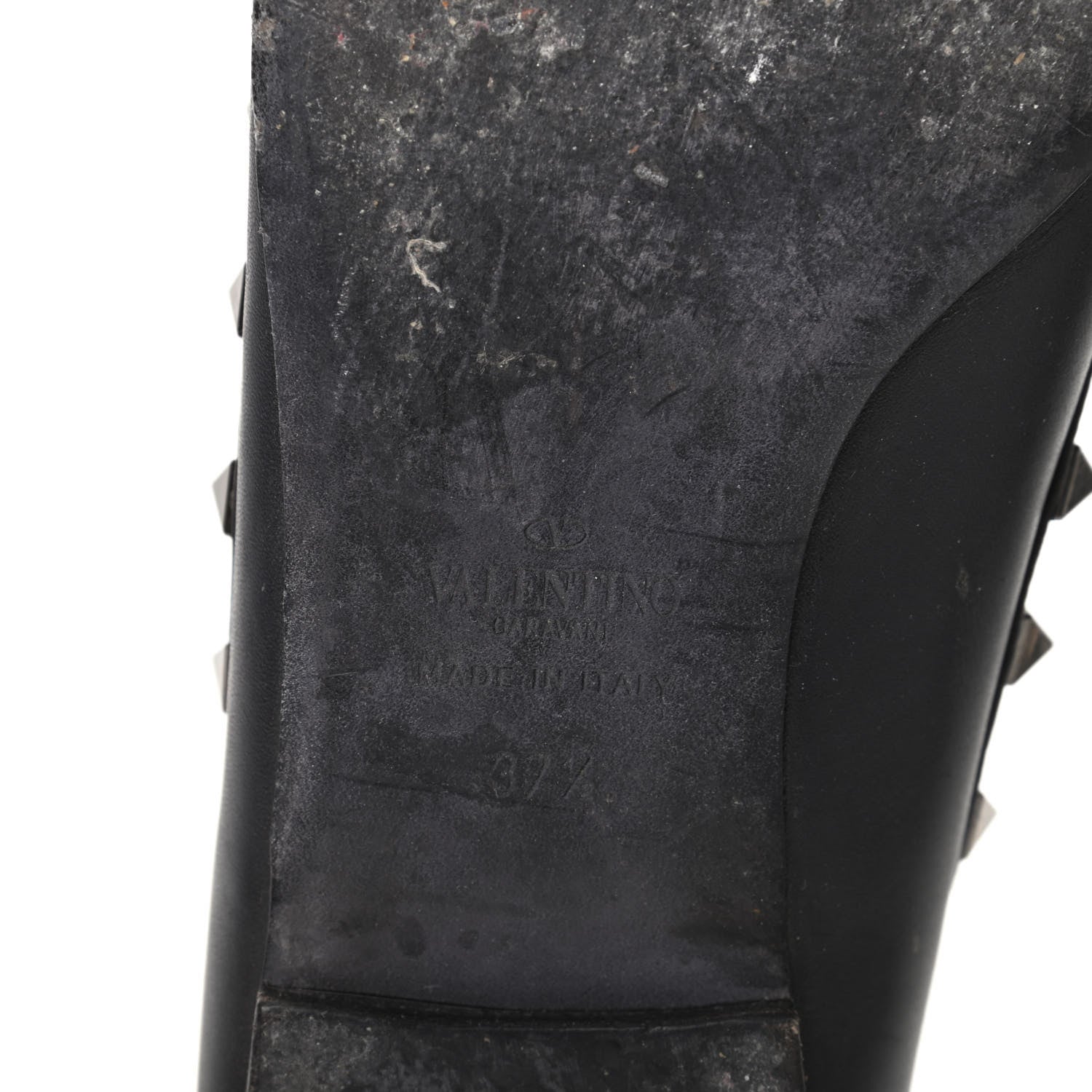 Valentino Garavani Nappa Rockstud Cage Ballerina Flats 37.5 Black 7 of 12