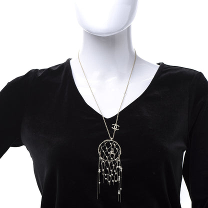 Chanel Pearl CC Dream Catcher Necklace Gold 2 of 7