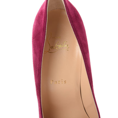 Christian Louboutin Veau Velours Spikyshell 100 Pumps 39.5 Figue Fuxia 7 of 10