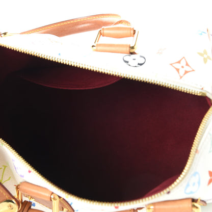 Louis Vuitton Monogram Multicolor Speedy 30 White 5 of 8