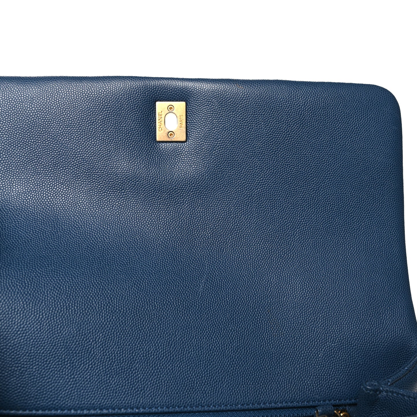 Caviar Quilted Medium Coco Handle Flap Blue
