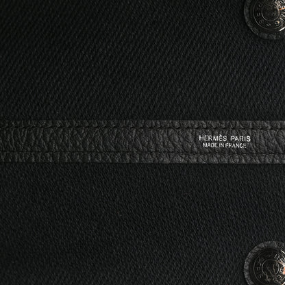 Hermes Toile Buffle Skipper Garden Party 36 MM Tote Black 6 of 15