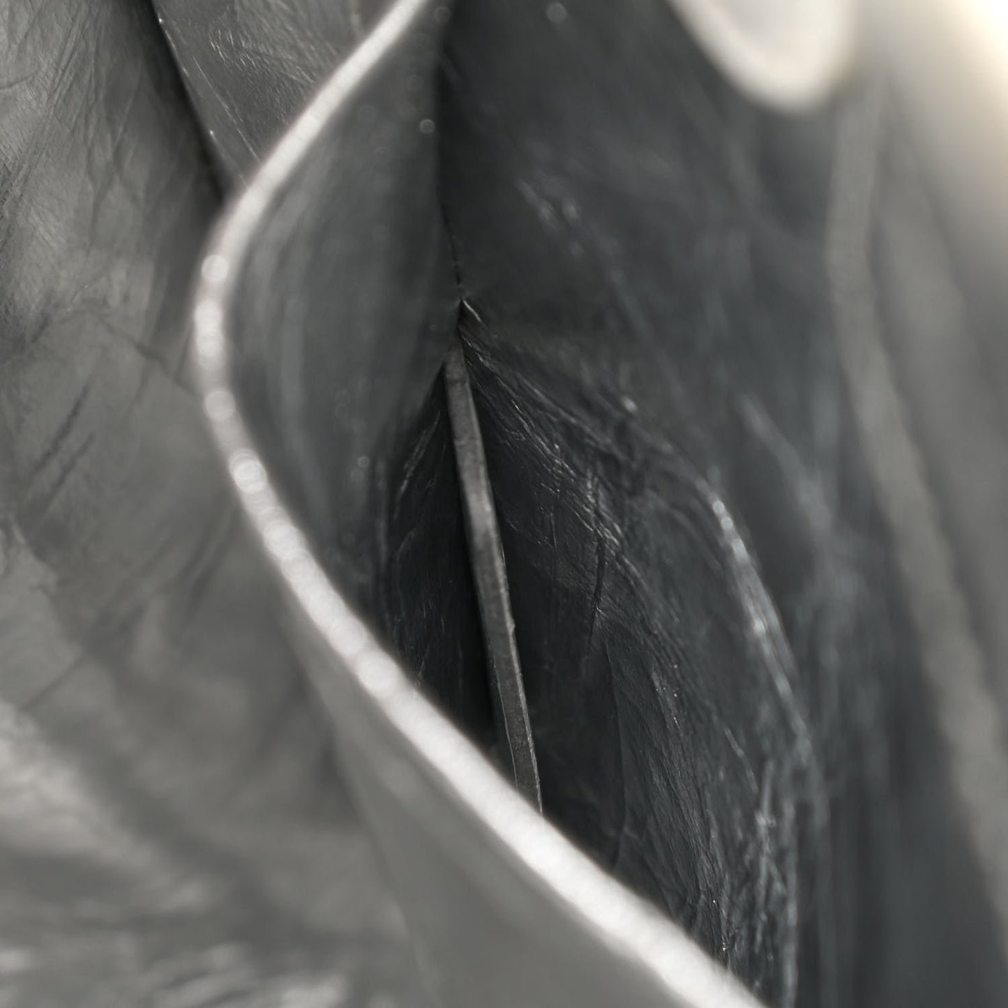 Metallic Calfskin Medium Diorever Flap Silver