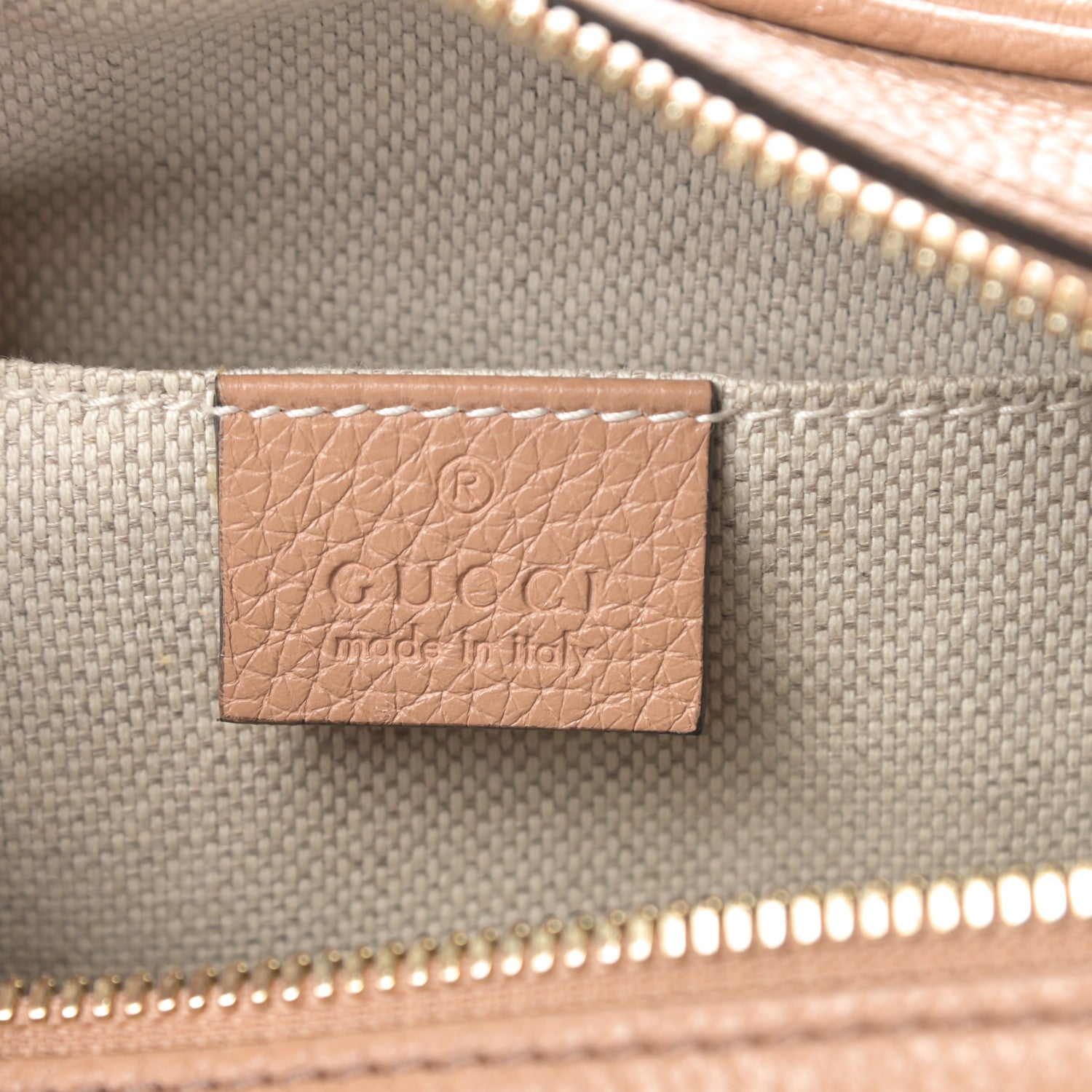 Gucci Pebbled Calfskin Small Soho Disco Bag Camelia 6 of 11