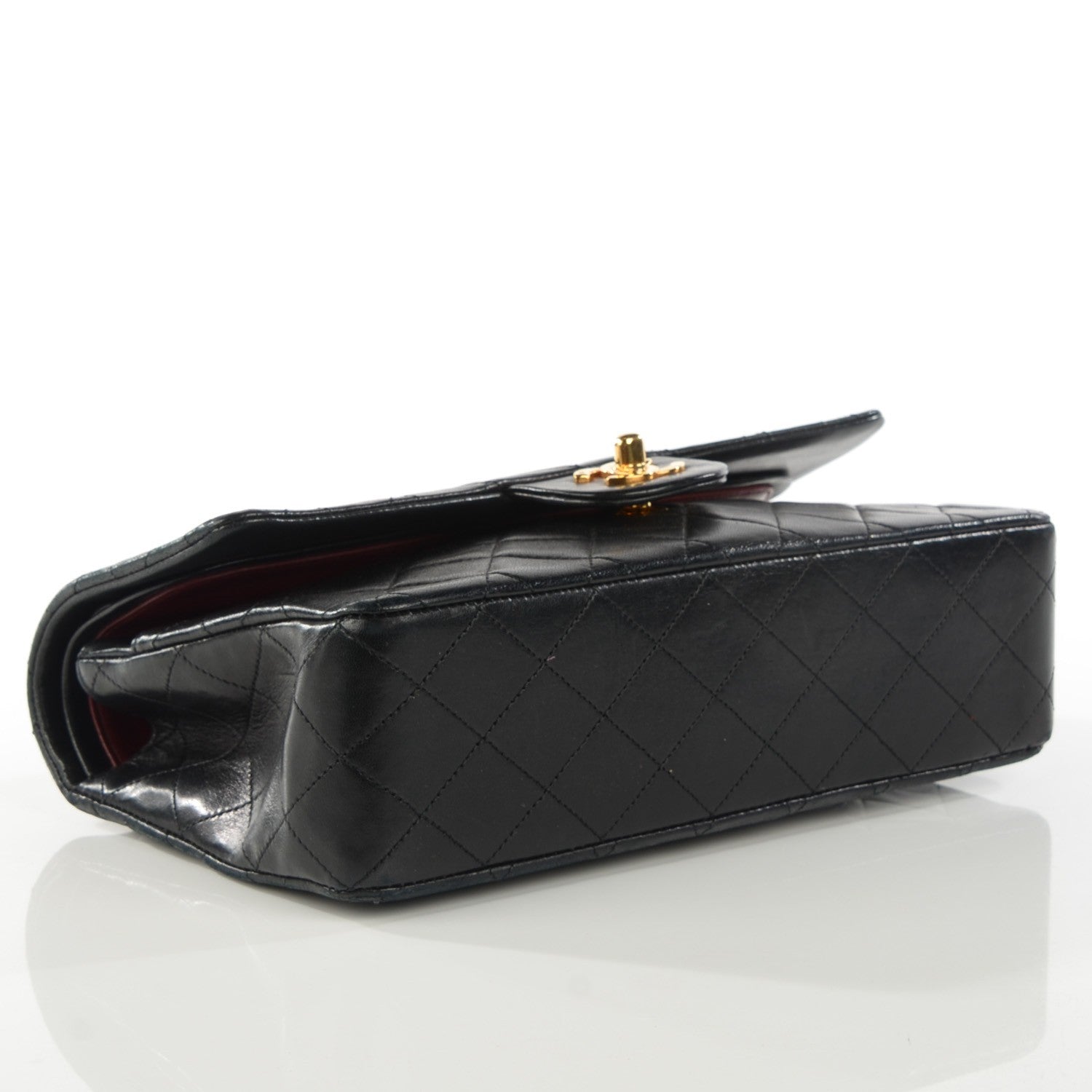 Chanel Lambskin Quilted Medium Double Flap Black 4 of 8