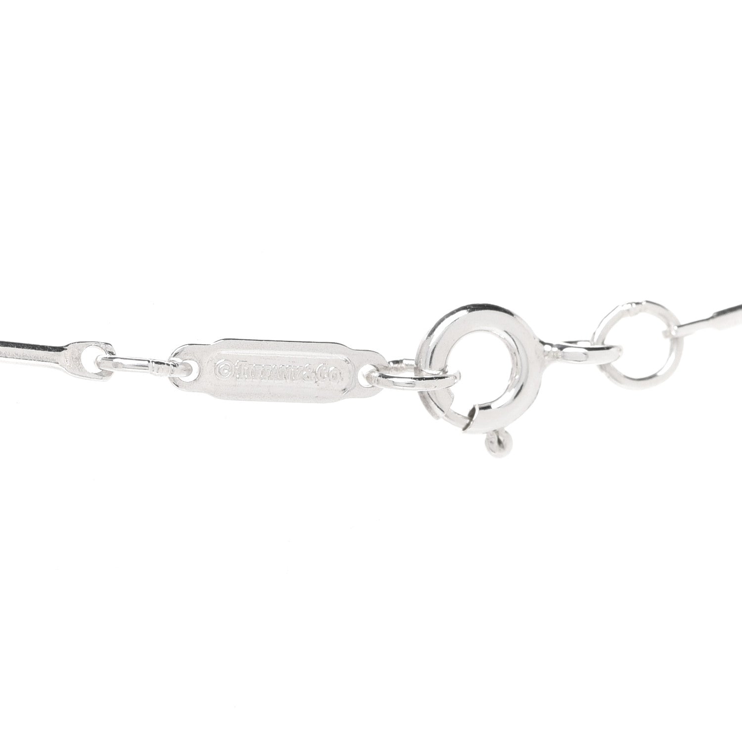 Tiffany Sterling Silver Ziegfeld Bar Chain Necklace 5 of 6