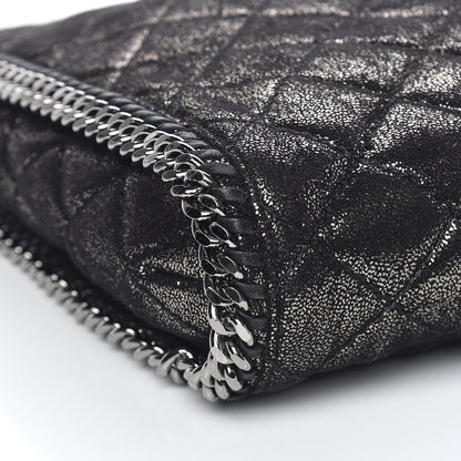 Stella McCartney Chamois Shiny Dotted Quilted Small Falabella Tote Ruthenium 8 of 9