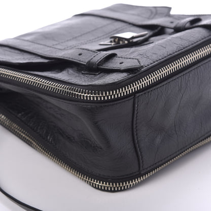 Proenza Schouler Crackled Lambskin PS1 Plus Zip Backpack Black 5 of 8