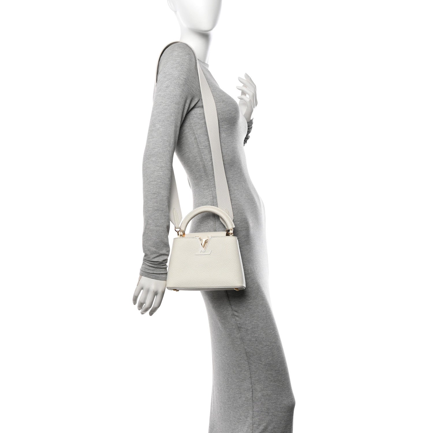 Louis Vuitton Taurillon Mini Capucines White 2 of 10