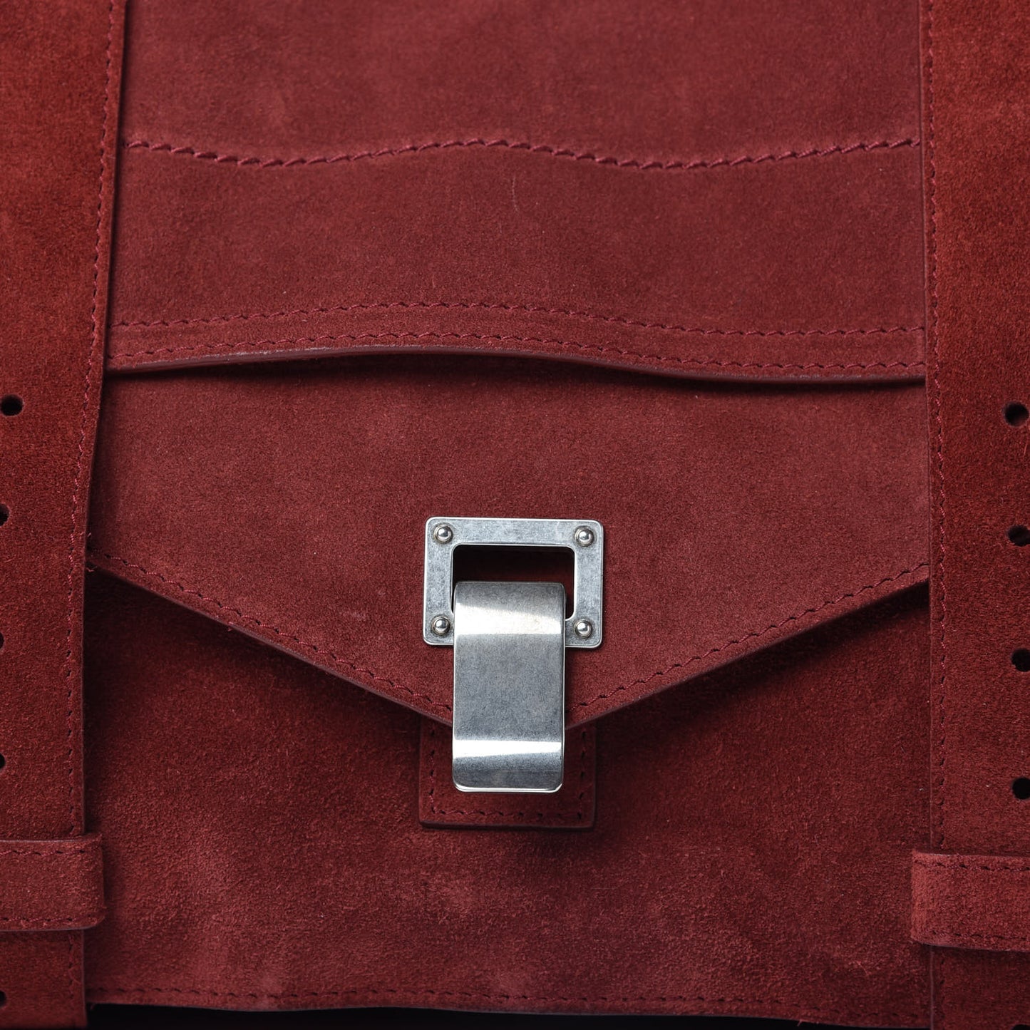 Suede Medium PS1 Satchel Midnight Plum