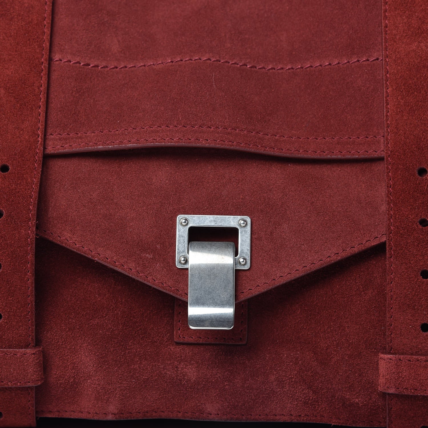 Proenza Schouler Suede Medium PS1 Satchel Midnight Plum 12 of 12