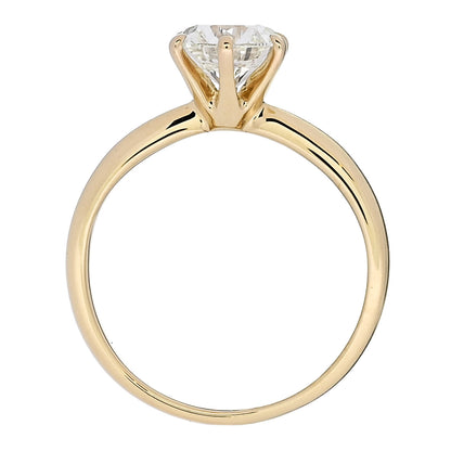Parker & West by FASHIONPHILE 18K Yellow Gold Diamond 1.24ct Solitaire Engagement Ring 53 6.25 5 of 10