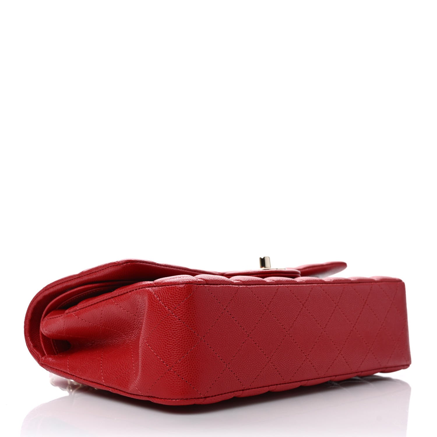 Chanel Caviar Quilted Medium Double Flap Red 4 of 10