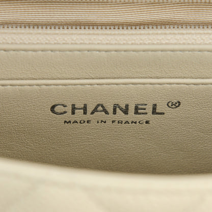 Chanel Caviar Jumbo Single Flap w Bijoux Chain White 7 of 9