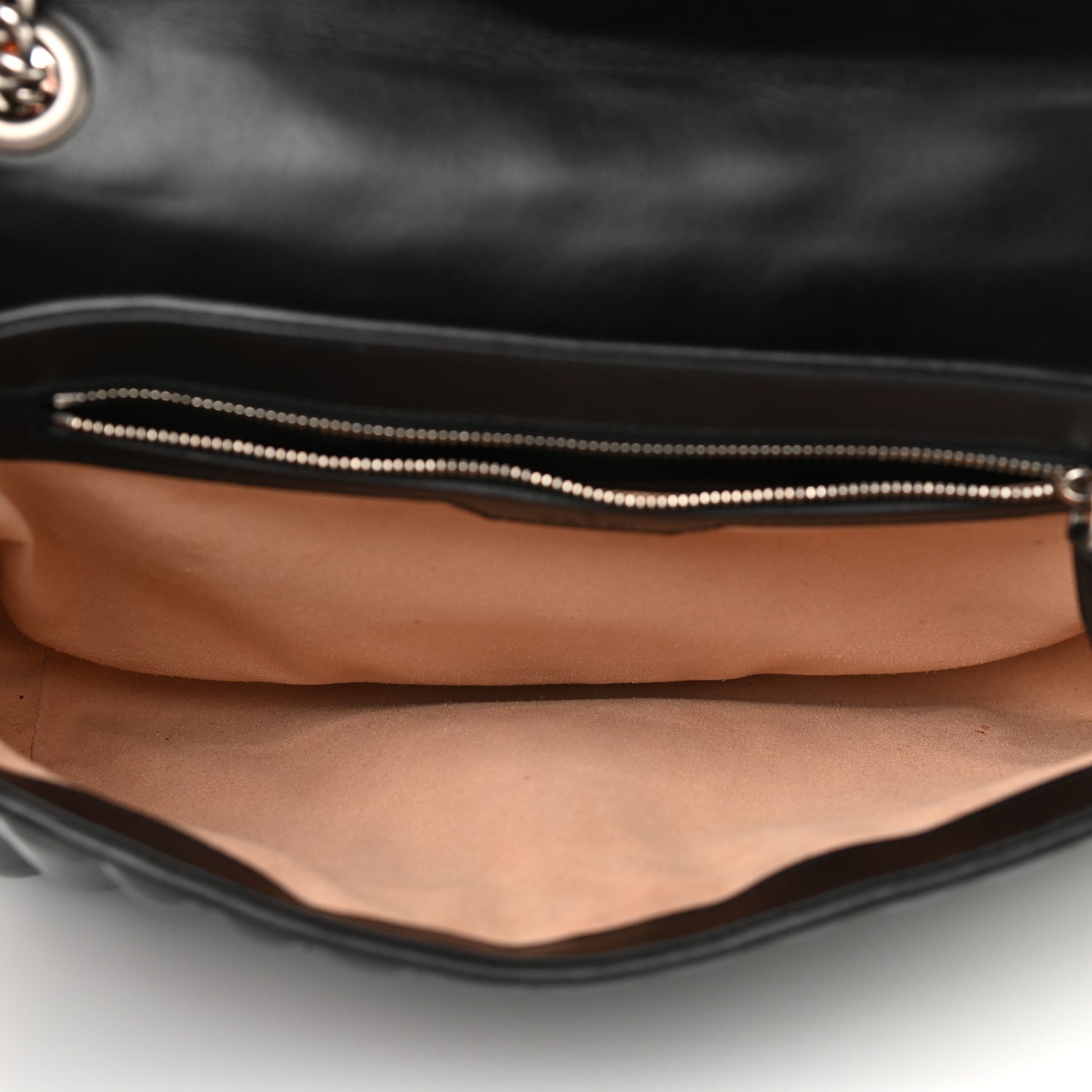 Calfskin Matelasse Aria Medium GG Marmont Shoulder Bag Black