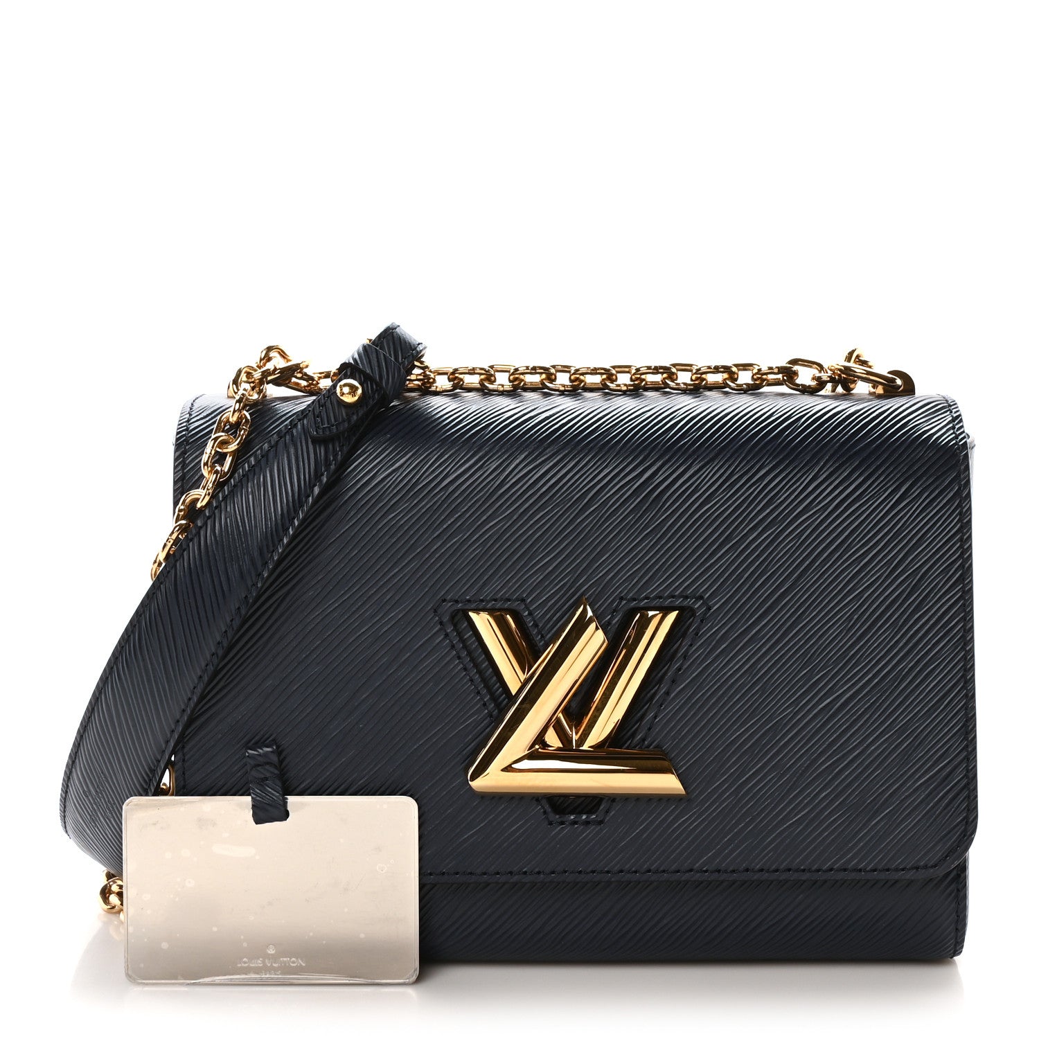 Louis Vuitton Epi Twist Shoulder Bag MM Indigo 3 of 11